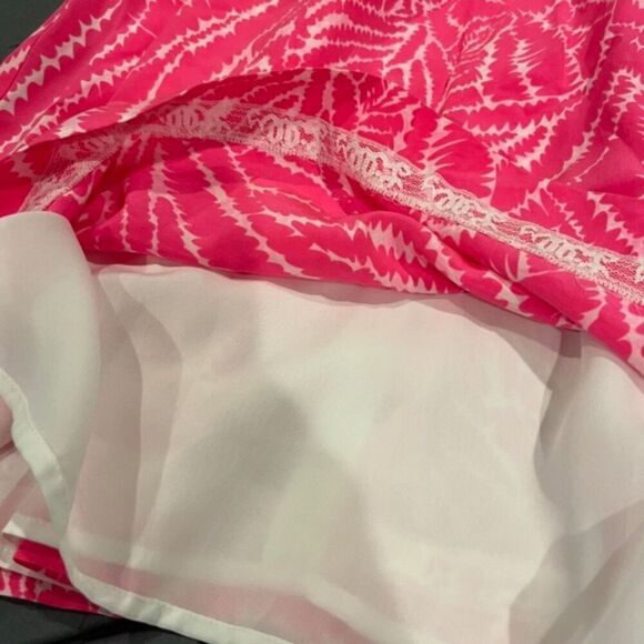 Lilly Pulitzer Silk Hot Pink Zebra Striped Dress Size 0 - Picture 7 of 12